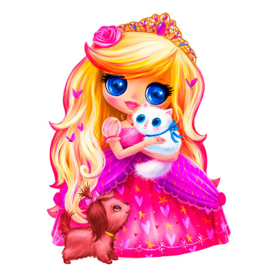 Деревянный пазл Collection Animation Принцесса 50 деталей Melograno MPZCA56-M 01